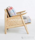 plaid cane chair